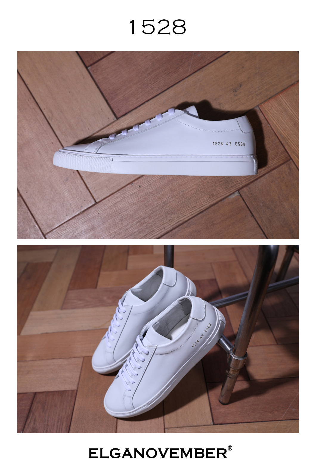 A-1 White Low Sneakers-White
