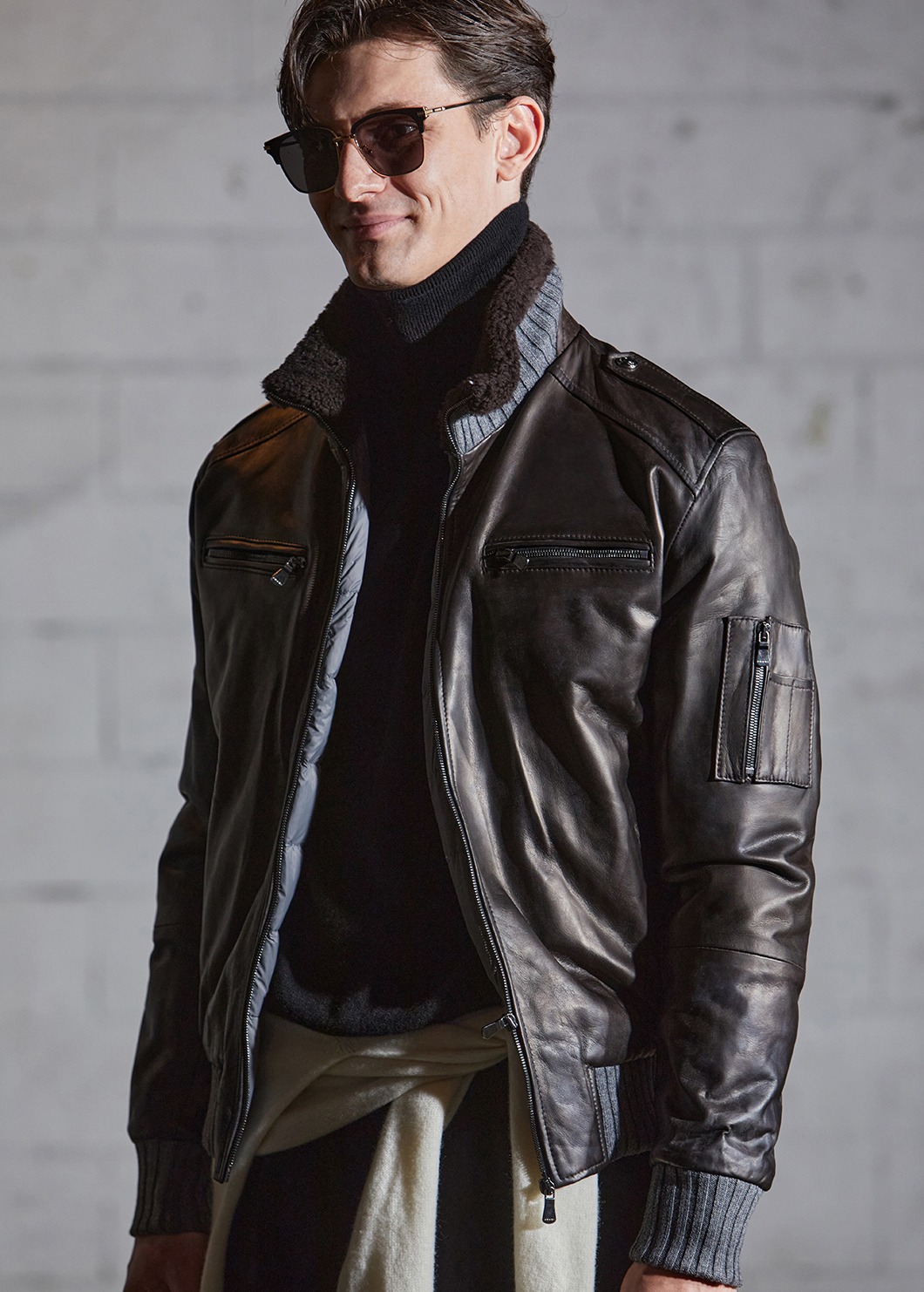 ITALIA Tuscany Leather  Mustang  Jacket-Brown